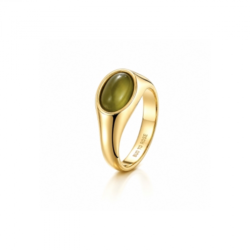 Retro Ring Green/Gold