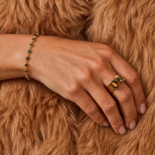 Lima Bracelet Green/Black/Gold