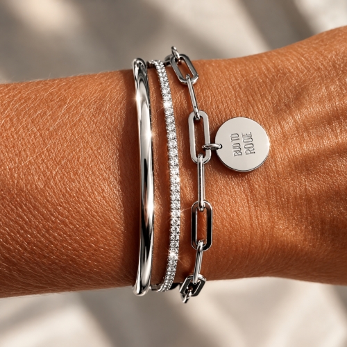 Annie 3mm Bangle Silver
