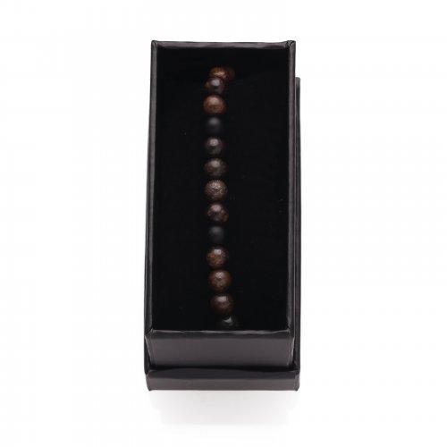 Biker Brown Elastic Bracelet