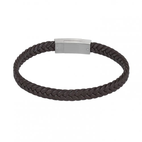 Aron Brown Leather Bracelet