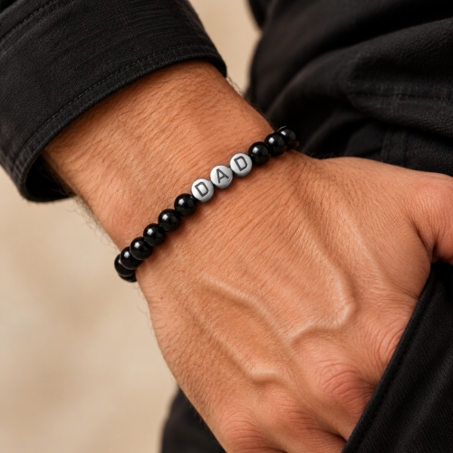 Dad Elastic Bracelet Black