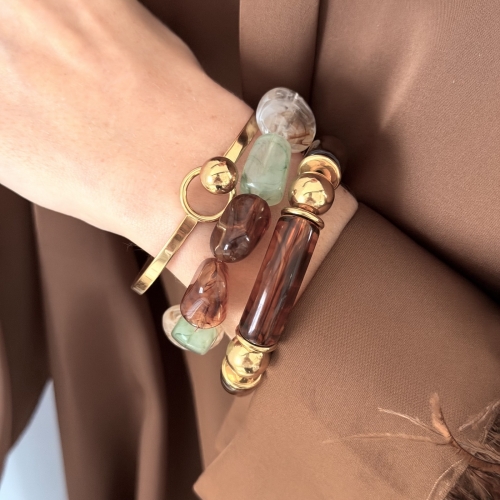 Prisma Resin Bracelet Green