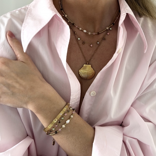 Lima Charm Necklace Mix/Gold