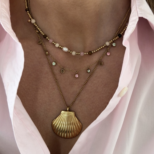 Lima Charm Necklace Mix/Gold