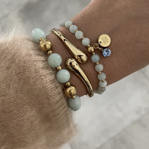 Kelly Bracelet Lt.Blue/Gold