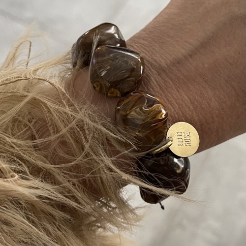 Vibe Resin Bracelet Brown