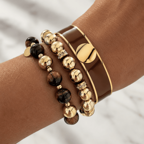Kelly Bracelet Brown/Gold