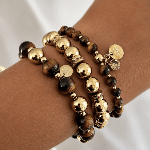 Beverly Bracelet Tiger Eye/Gold