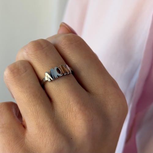 MOM Ring Silver