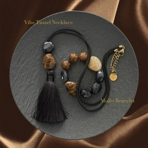 Molto Resin Bracelet Mix Black